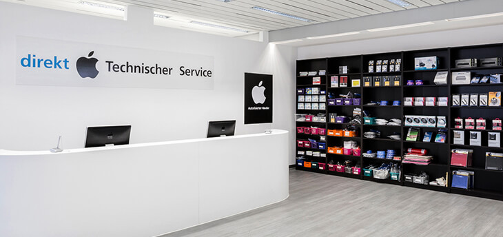 Wenn Sie Support und Service für Ihre Apple-Produkte benötigen, kommen Sie einfach direkt in die Birkenstraße 121 in Düsseldorf-Flingern.