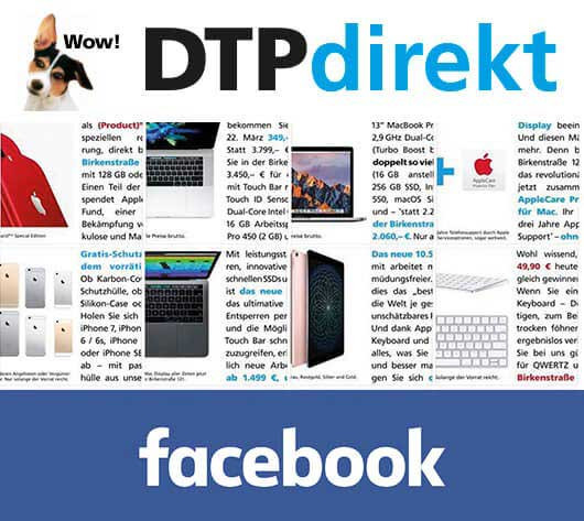Der DTPdirekt Facebook Channel.